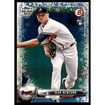 2017 Bowman Topps Holiday Blue Snowflake #THSN Sean Newcomb