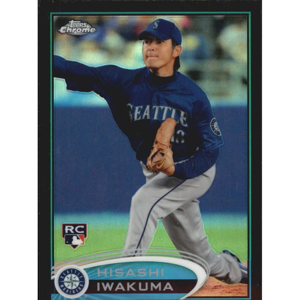 2012 Topps Chrome Black Refractors #186 Hisashi Iwakuma. rookie card picture