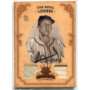 2004 Diamond Kings DK Materials Bronze Sepia #173 Stan Musial LGD Bat-Jsy/15