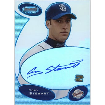 2003 Bowman's Best Blue #CS Cory Stewart FY AU