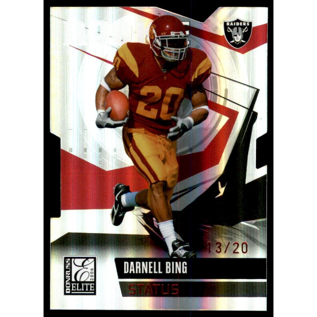2006 Donruss Elite Status #129 Darnell Bing/20. rookie card picture