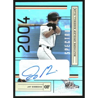 2004 Absolute Memorabilia Signature Spectrum Silver #26 Jay Gibbons/100
