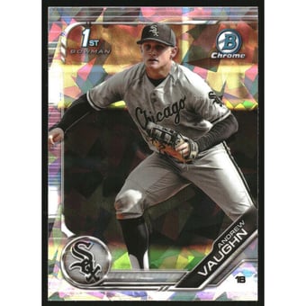 2019 Bowman Chrome Draft Sapphire #BDC100 Andrew Vaughn