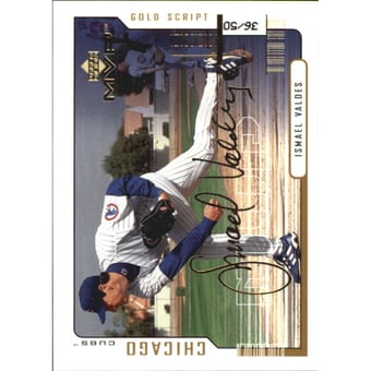 2000 Upper Deck MVP Gold Script #45 Ismael Valdes
