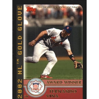 2003 Topps Black #697 Fernando Vina AW