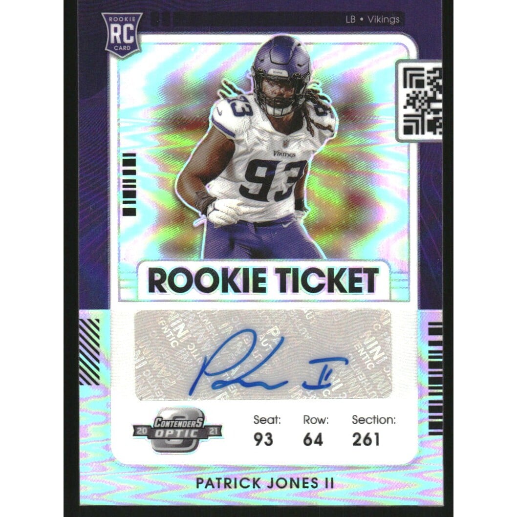 2021 Panini Contenders Optic Silver #173 Patrick Jones II AU. rookie card picture