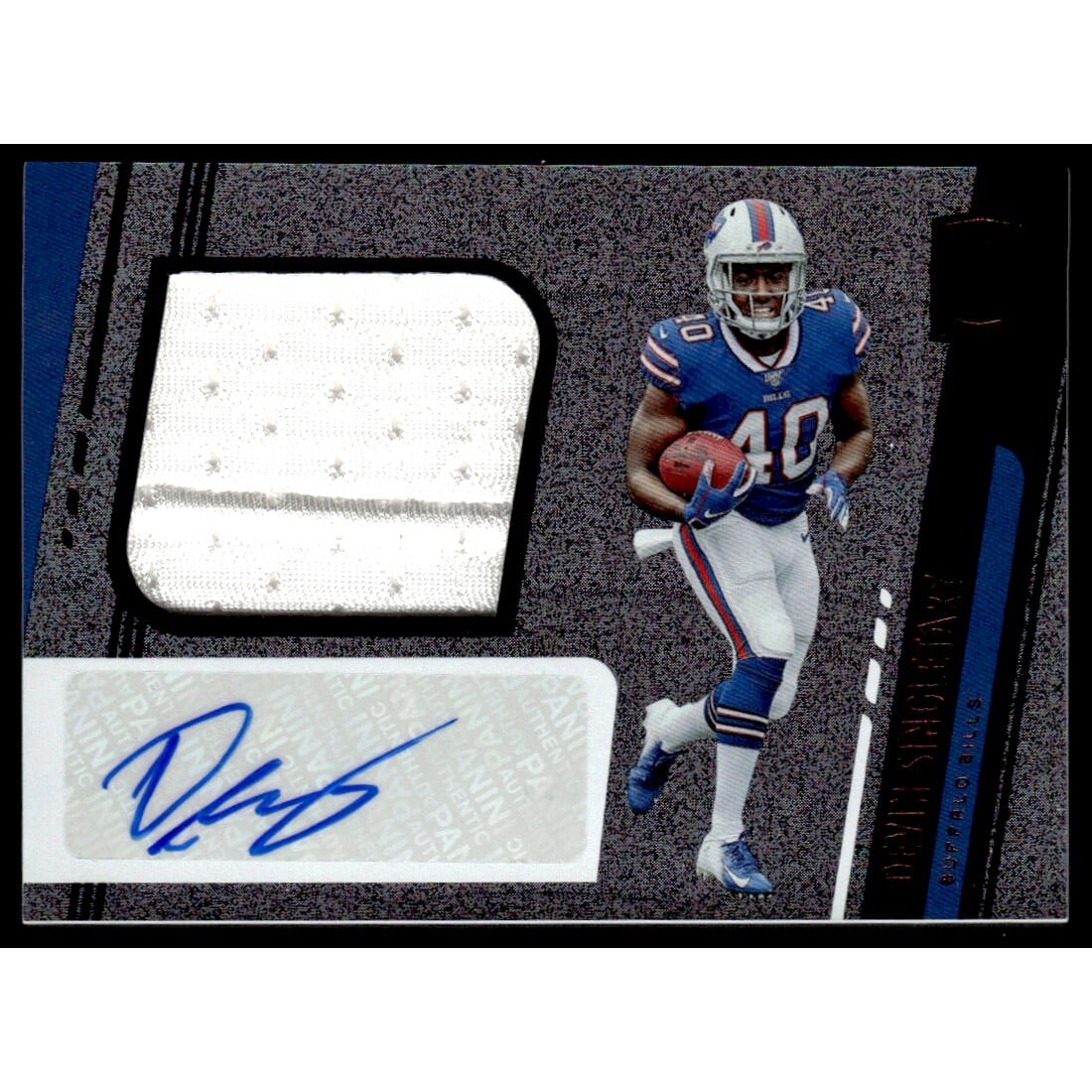 2019 Panini Unparalleled #326 Devin Singletary JSY AU. rookie card picture
