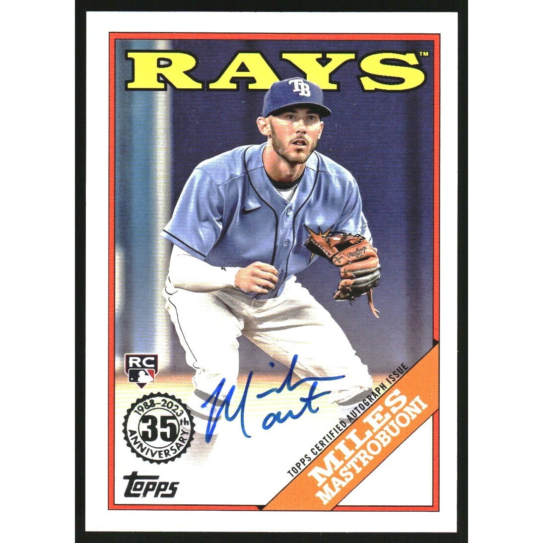 2023 Topps '88 Topps Autographs #88BAMMA Miles Mastrobuoni S2. rookie card picture