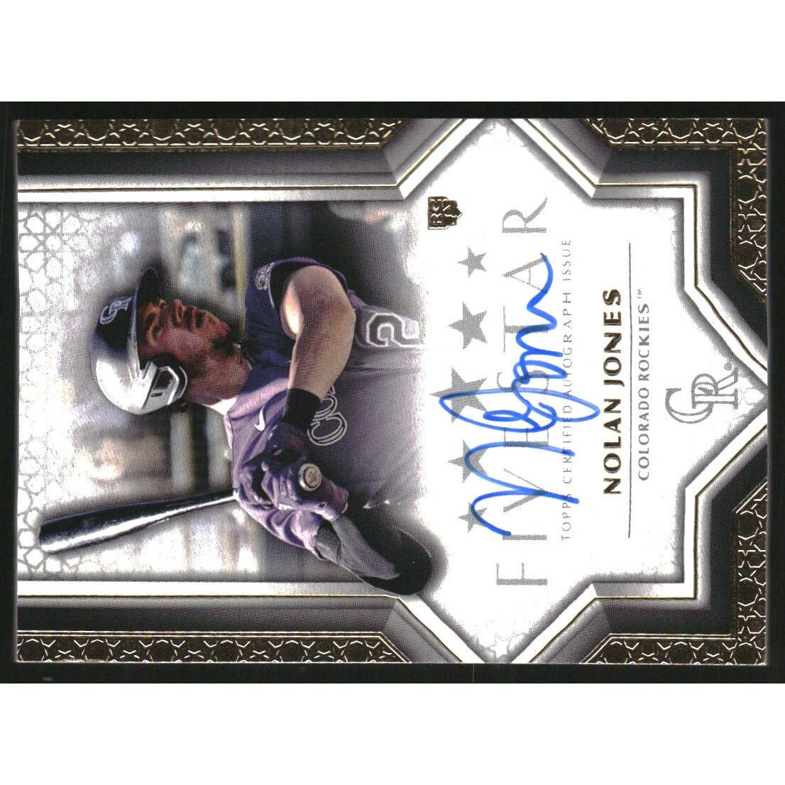 2023 Topps Five Star Autographs #FSANJ Nolan Jones RC. rookie card picture
