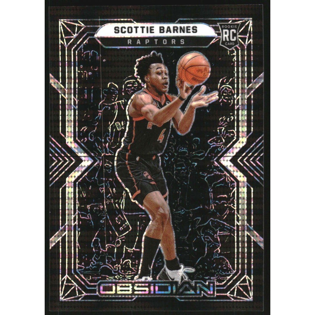2021-22 Panini Obsidian Electric Etch Asia #154 Scottie Barnes. rookie card picture