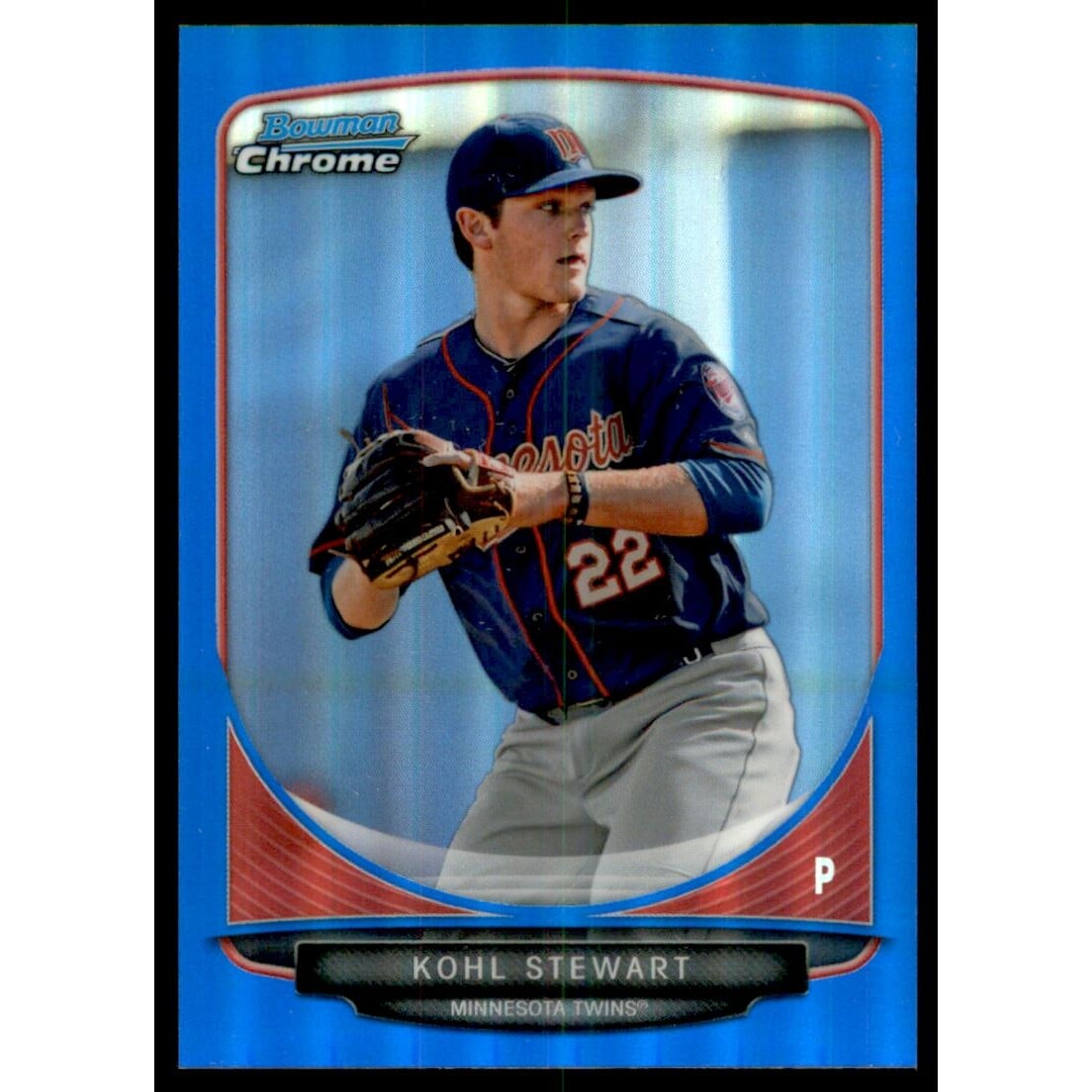 2013 Bowman Chrome Draft Draft Picks Blue Refractors #BDPP2 Kohl Stewart. rookie card picture