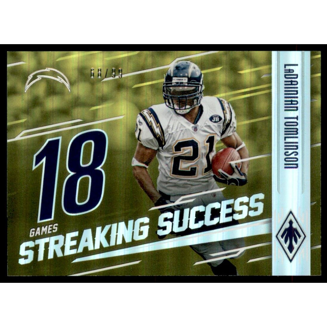 2016 Panini Phoenix Streaking Success Yellow #SSLD LaDainian Tomlinson