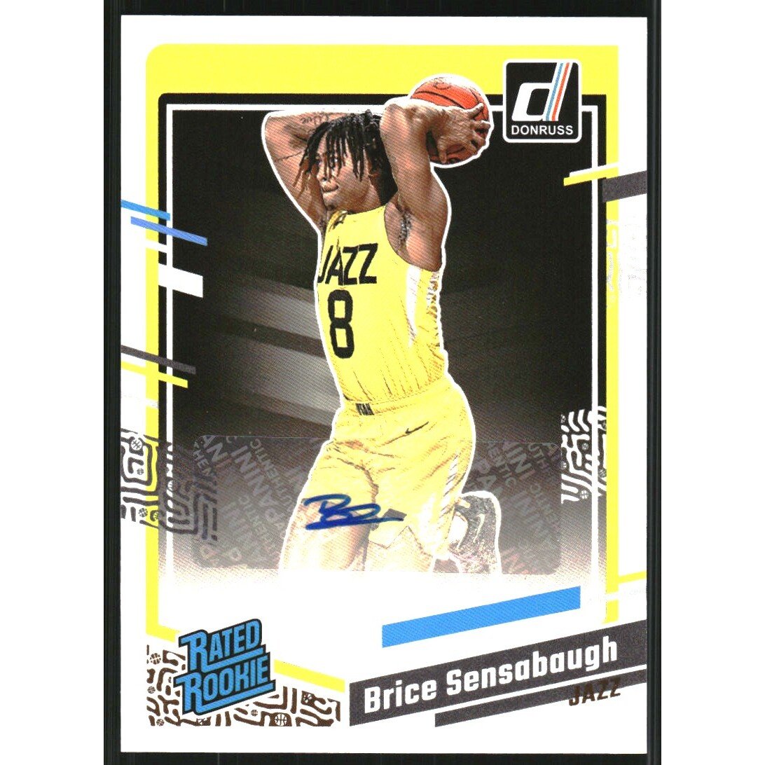 2023-24 Donruss Rated Rookies Signatures #292 Brice Sensabaugh. rookie card picture