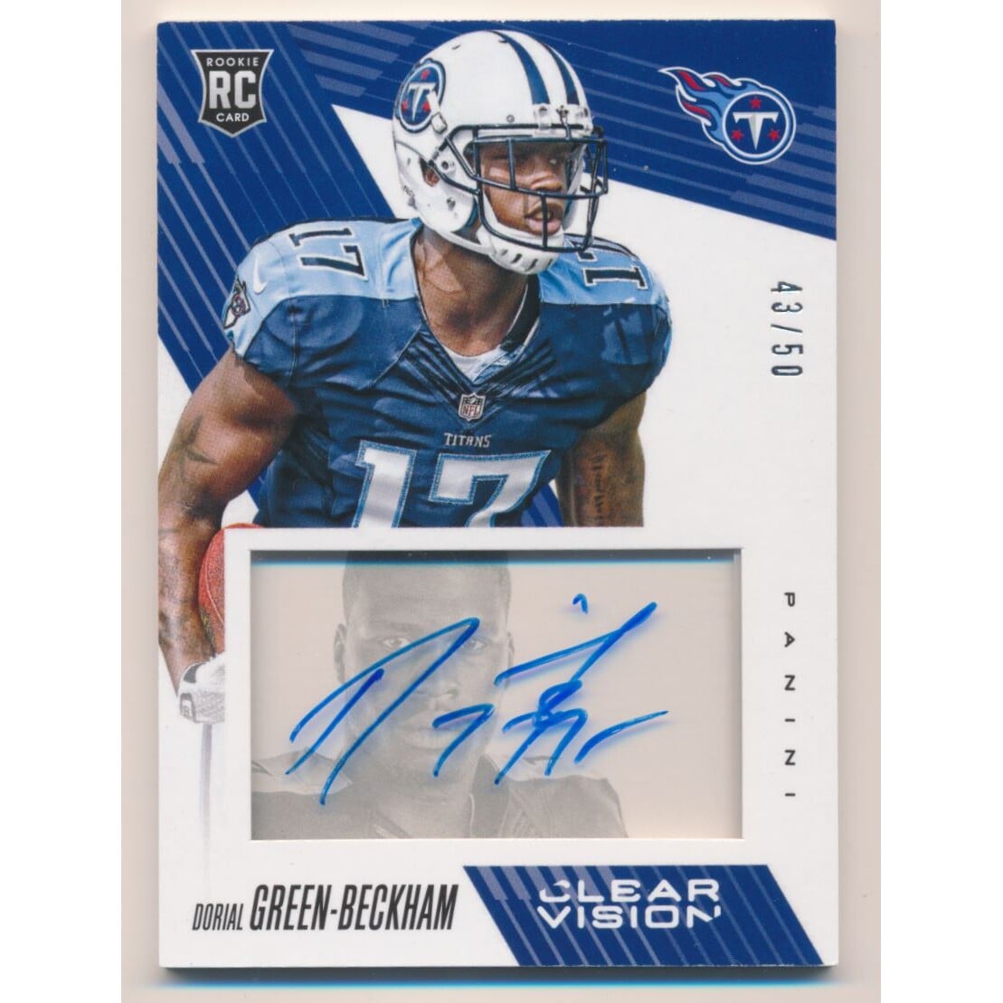 2015 Panini Clear Vision Rookie Clear Vision Autographs #RCSDGB Dorial Green-Beckham/50. rookie card picture