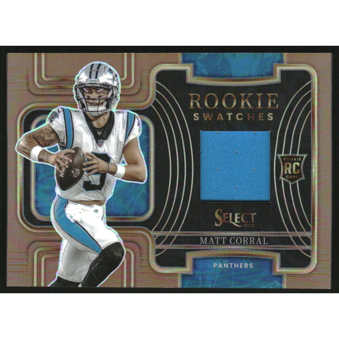 2022 Select Rookie Swatches Prizm Copper #3 Matt Corral 2022 Select Rookie Swatches Prizm Copper #3 Matt Corral