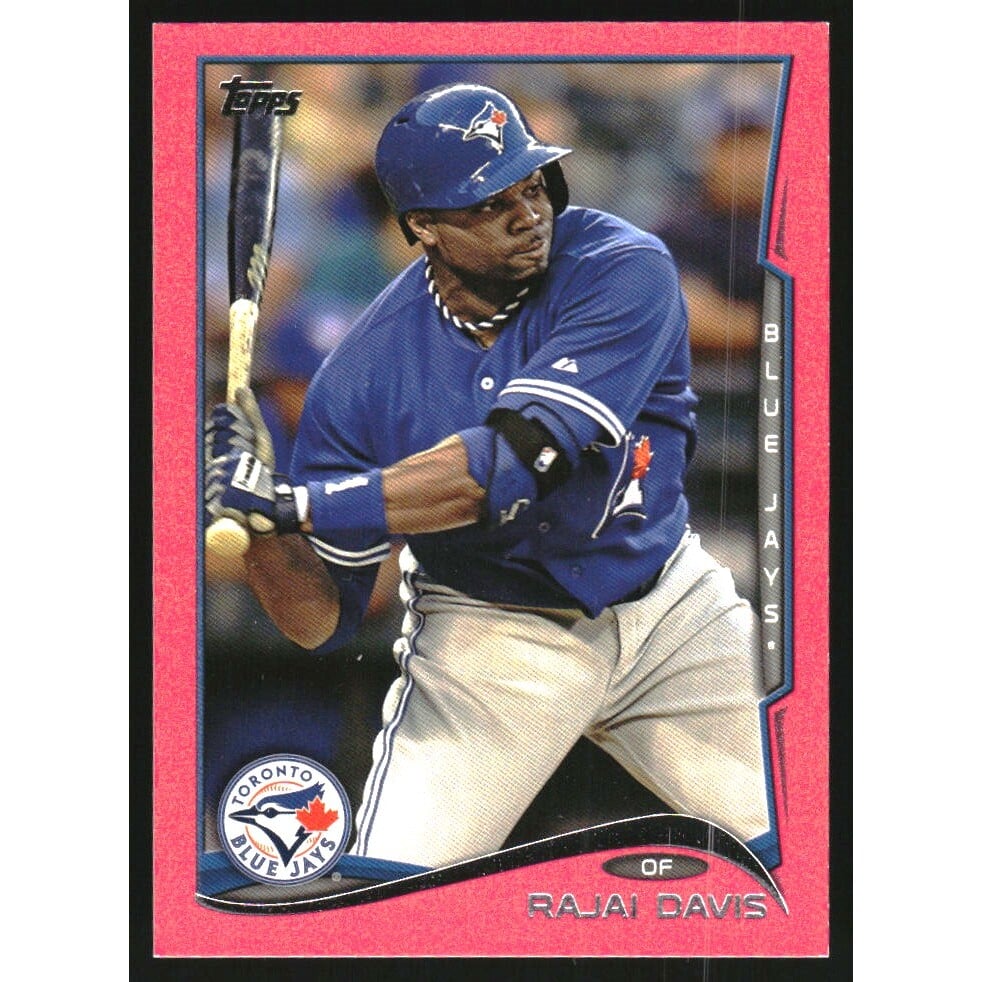 2014 Topps Mini Pink #165 Rajai Davis. rookie card picture