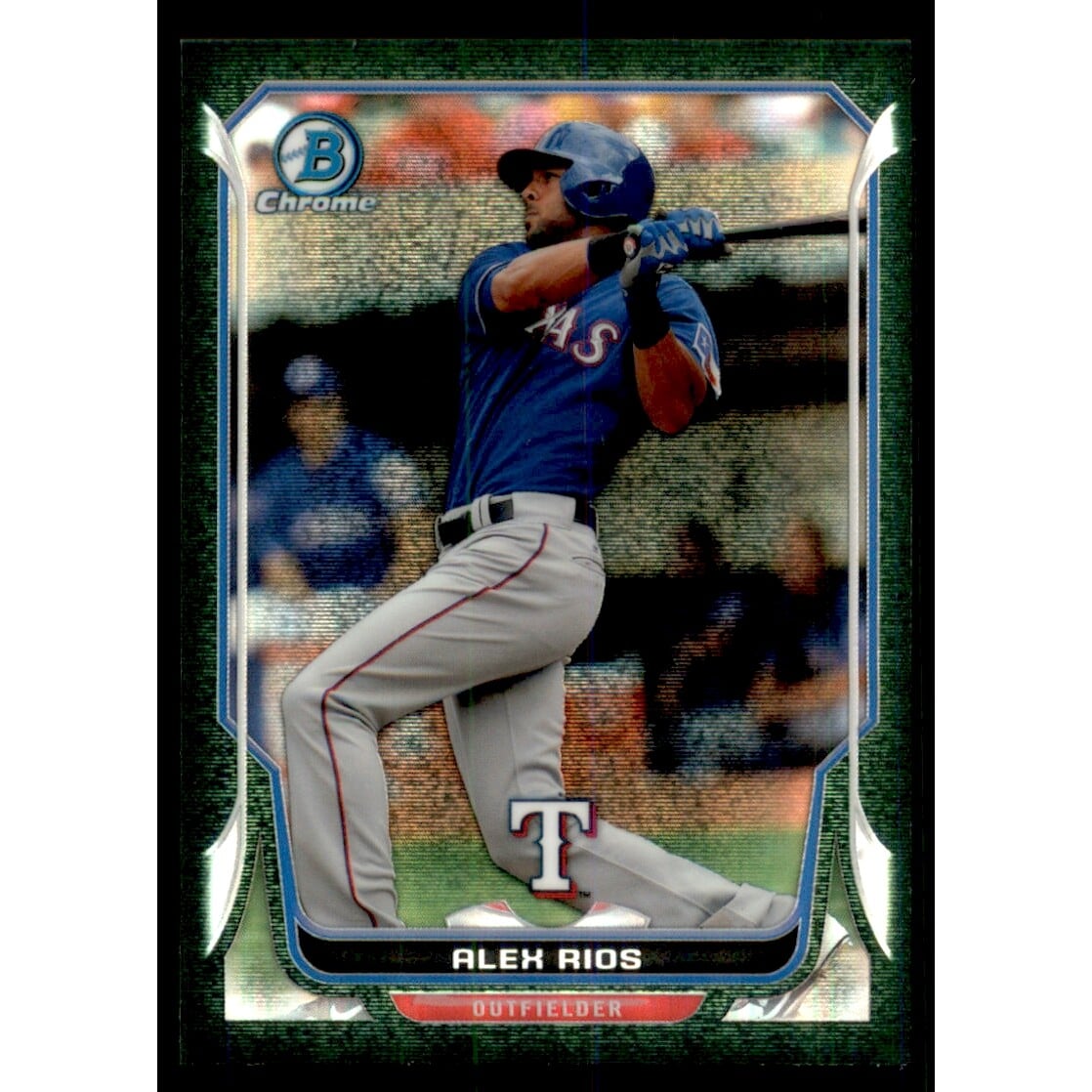 2014 Bowman Chrome Black Static Refractors #94 Alex Rios. rookie card picture