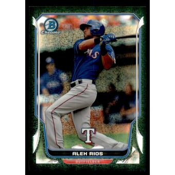 2014 Bowman Chrome Black Static Refractors #94 Alex Rios