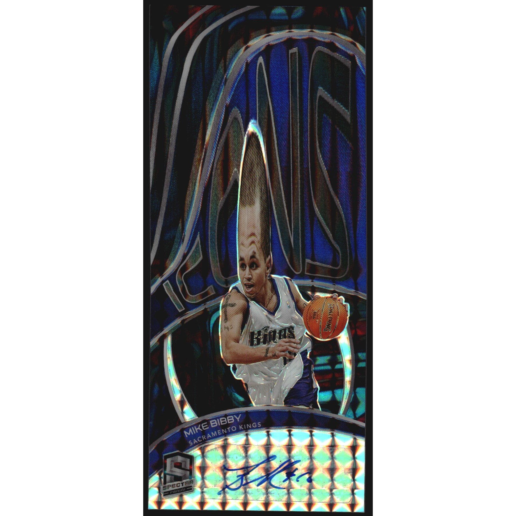 2020-21 Panini Spectra Icons Autographs Interstellar #27 Mike Bibby. rookie card picture