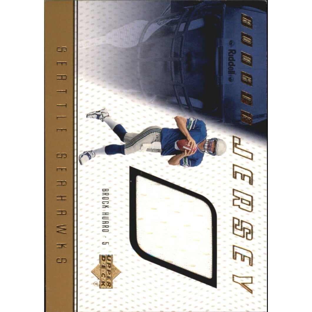 1999 Upper Deck Game Jersey #BH Brock Huard H. rookie card picture