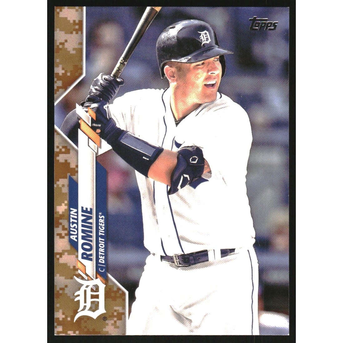 2020 Topps Memorial Day Camo #688 Austin Romine. rookie card picture