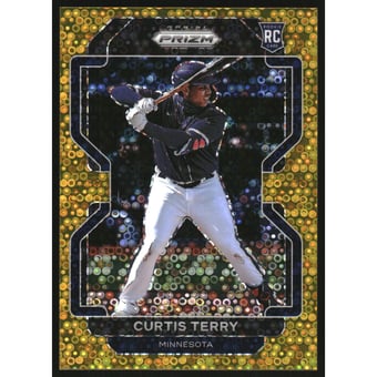 2022 Panini Prizm Prizms Gold Donut Circles #212 Curtis Terry T2