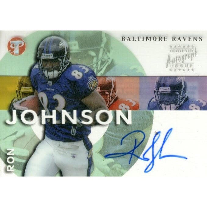 2002 Topps Pristine Autographs #PRJ Ron Johnson B. rookie card picture