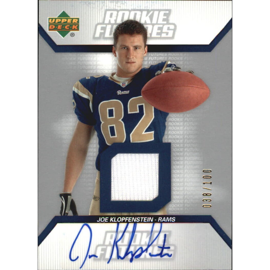 2006 Upper Deck Rookie Futures Jersey Autographs #RFJK Joe Klopfenstein/100. rookie card picture