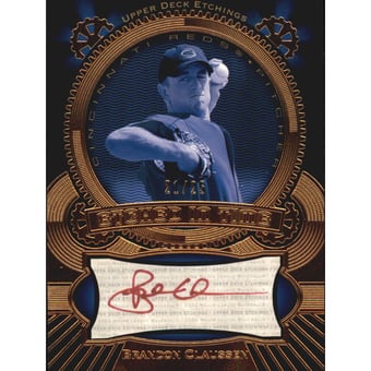 2004 Upper Deck Etchings Etched in Time Autograph Red #CL Brandon Claussen