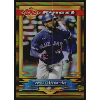 2021 Finest Flashbacks Gold Refractors #173 Teoscar Hernandez