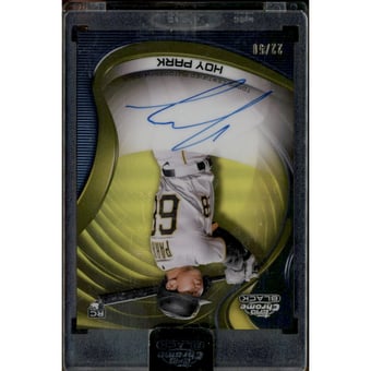 2022 Topps Chrome Black Autographs Gold Refractors #CBAHP Hoy Park