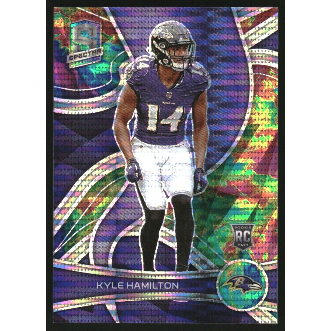2022 Panini Spectra Celestial #166 Kyle Hamilton. rookie card picture