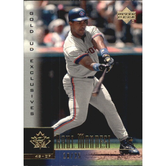 2001 Upper Deck Exclusives Gold #60 Raul Mondesi. rookie card picture
