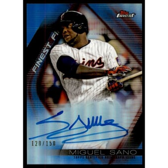 2016 Finest Firsts Autographs Blue Refractors #FFAMS Miguel Sano