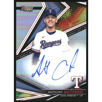 2022 Bowman's Best Best of '22 Autographs Refractors #B22AG Anthony Gutierrez