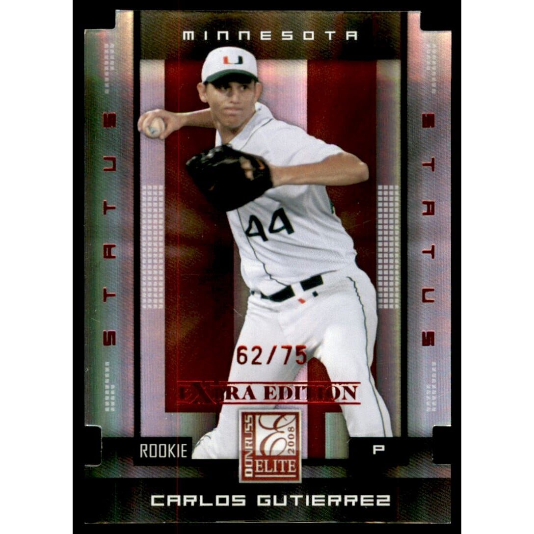 2008 Donruss Elite Extra Edition Status #109 Carlos Gutierrez. rookie card picture