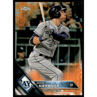 2016 Topps Chrome Orange Refractors #105 Kevin Kiermaier