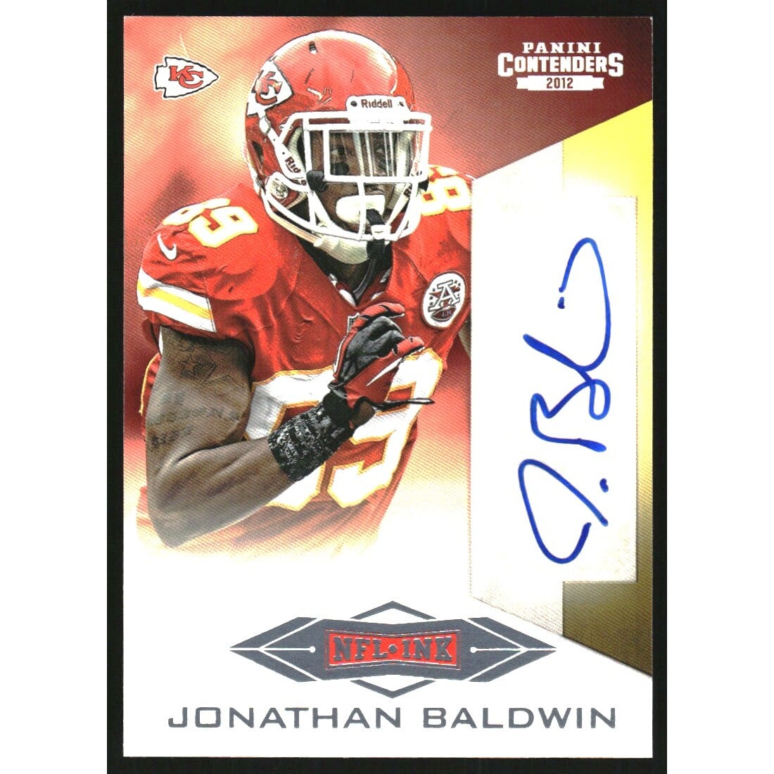 2012 Panini Contenders NFL Ink #11 Jonathan Baldwin/49. rookie card picture