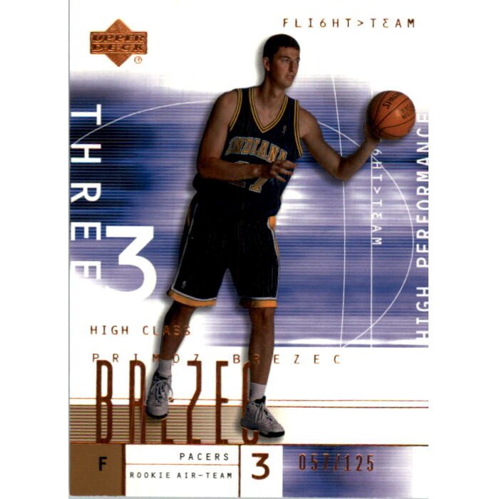 2001-02 Upper Deck Flight Team Copper #95 Primoz Brezec. rookie card picture