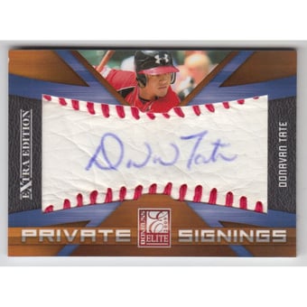 2009 Donruss Elite Extra Edition Private Signings #6 Donavan Tate/245
