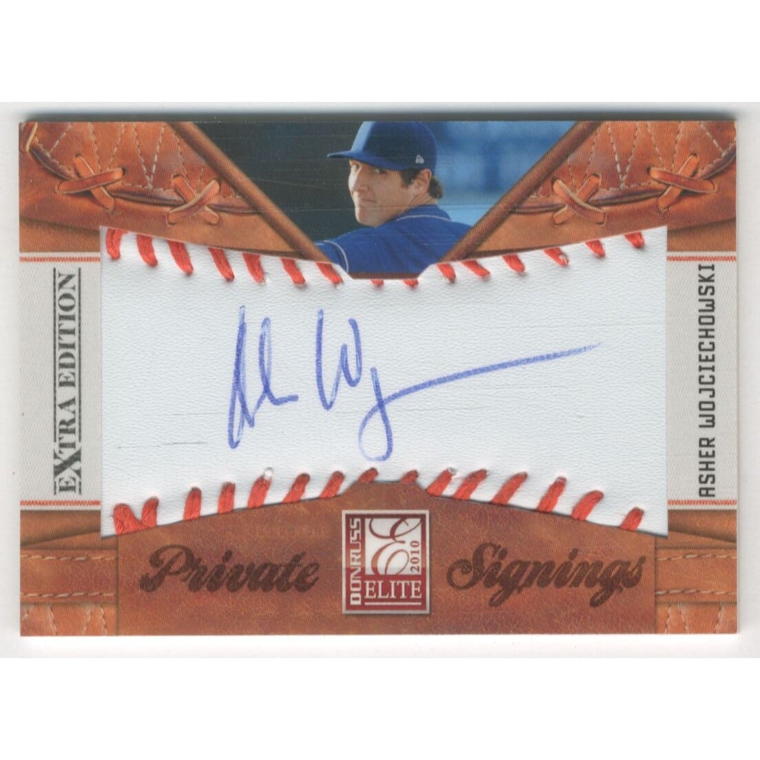 2010 Donruss Elite Extra Edition Private Signings #27 Asher Wojciechowski/125. rookie card picture