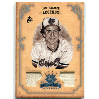 2004 Diamond Kings DK Materials Silver Sepia #166 Jim Palmer LGD Jsy-Jsy/3