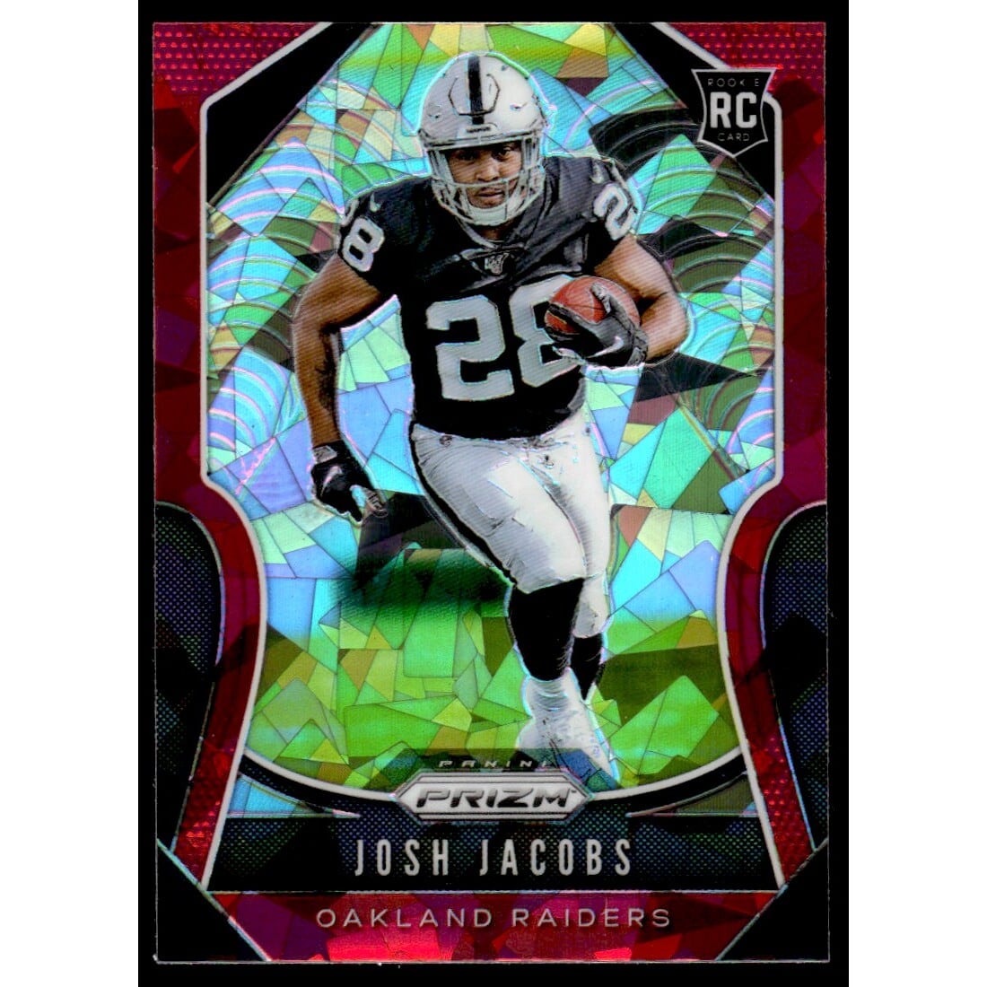2019 Panini Prizm Prizms Red Ice #323 Josh Jacobs