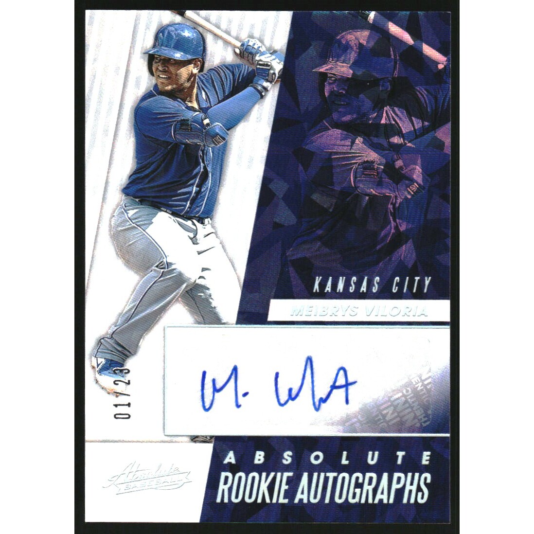 2019 Absolute Rookie Autographs Holo Silver #15 Meibrys Viloria