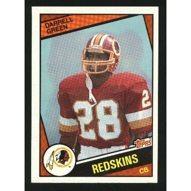 1984 Topps #380 Darrell Green RC. rookie card picture