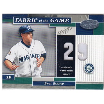 2002 Leaf Certified Fabric of the Game #122JN Bret Boone/29