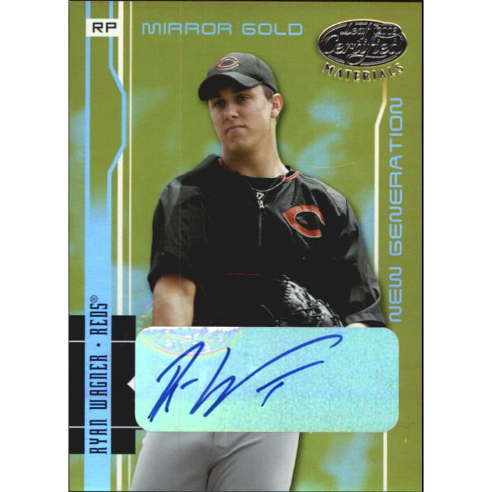 2003 Leaf Certified Materials Mirror Gold Autographs #258 Ryan Wagner NG/25