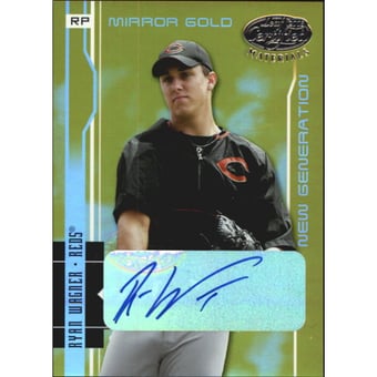 2003 Leaf Certified Materials Mirror Gold Autographs #258 Ryan Wagner NG/25