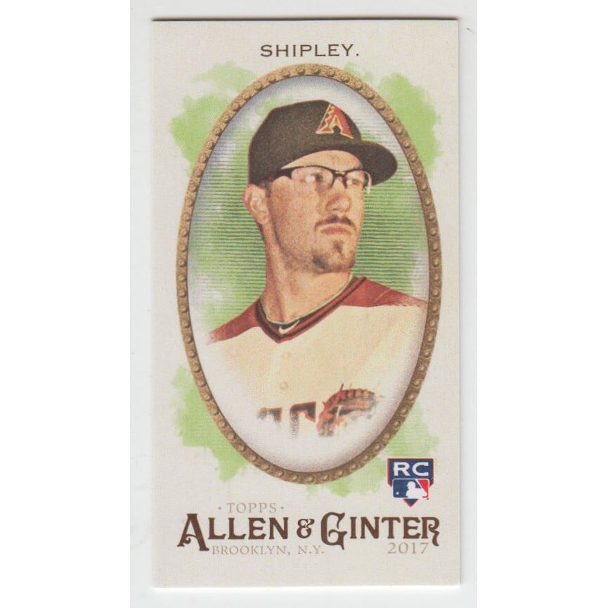 2017 Topps Allen and Ginter Mini Brooklyn Back #342 Braden Shipley. rookie card picture
