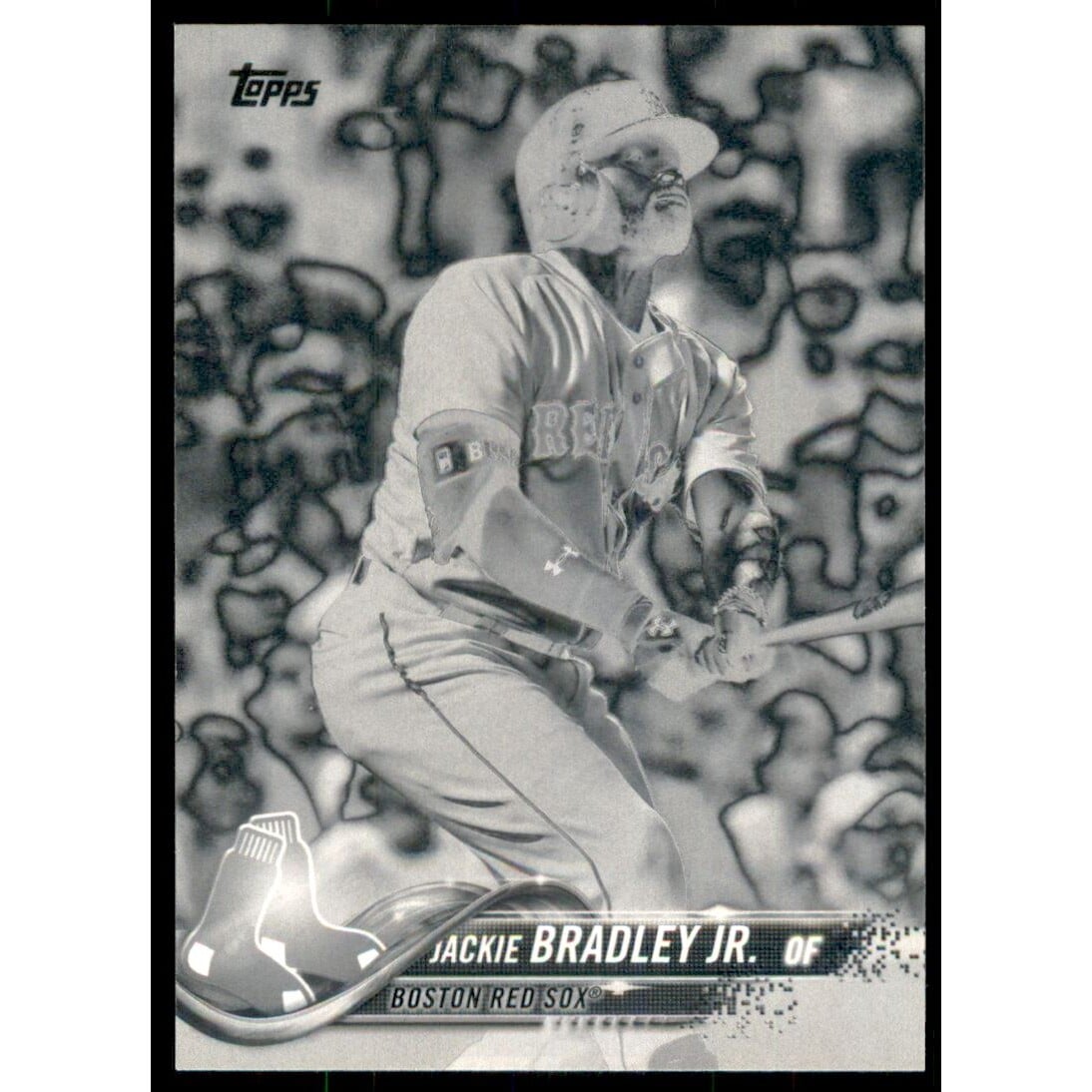 2018 Topps Black and White Negative #270 Jackie Bradley Jr.. rookie card picture